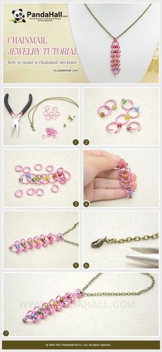 Diy Chainmail, Chandelier Earrings Diy, Collar Tutorial, Chain Maille Patterns, Chainmaille Tutorial, Make A Rainbow, Jump Ring Jewelry, Chainmail Necklace, Making Rings