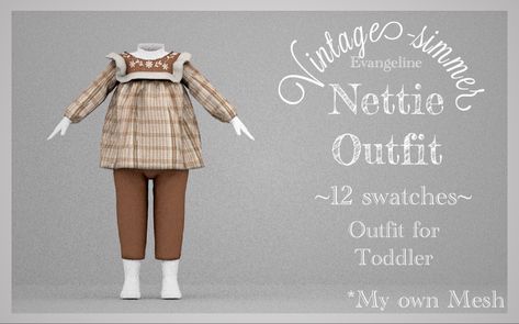 Ts4 Farm Cc, Sims 4 Historical Infant Cc, Sims 4 Cottage Clothes, Sims 4 Cc Grandma Clothes, Sims4 Baby Cc, Sims 4 Historical Cc, Sims 4 Historical, Sims 4 Decades Challenge, Sims 4 Cc Kids Clothing