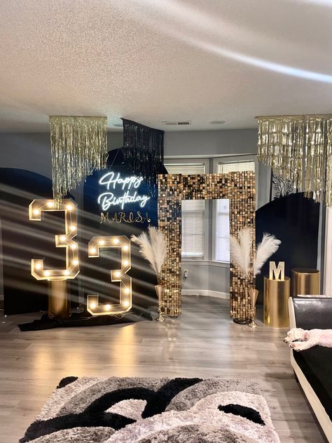 50th Birthday Backdrop For Men, Backdrop Ideas For Men, Glam Birthday Party Ideas, Shimmer Backdrop, 50th Birthday Backdrop, 60th Birthday Party Decorations, Balloons Galore, Disco Party Decorations, Bridal Shower Balloons