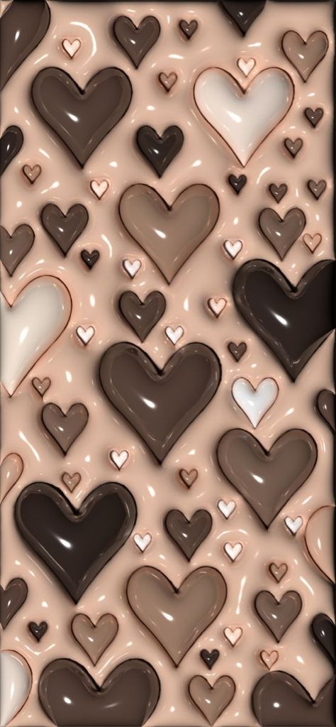 3d Phone Wallpaper Brown, 3d Wallpaper Cute Brown, Jelly Wallpaper Aesthetic, Cut Wallpaper Iphone, 3d Jelly Wallpaper, Cool 3d Wallpapers Hd Wallpaper, Jelly Wallpaper Iphone, Puffy Background, Brown 3d Wallpaper