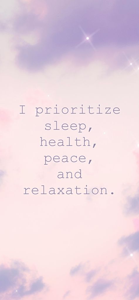 Better Sleep Vision Board, Peaceful Sleep Aesthetic, Prioritize Sleep Aesthetic, Prioritize Your Peace Wallpaper, Sleep Peacefully Quotes, Prioritize Your Peace Aesthetic, Sleep Quotes Peaceful, Prioritize Peace, Sleep Mantra