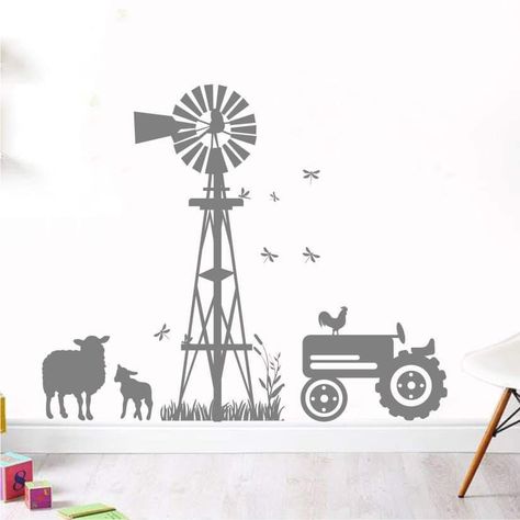 Windmill Drawing, Farmhouse Labels, Windmill Clock, Windmill Art, Insect Coloring Pages, Farm Logo Design, Photo Frame Crafts, Pyrography Ideas, Windmill Decor