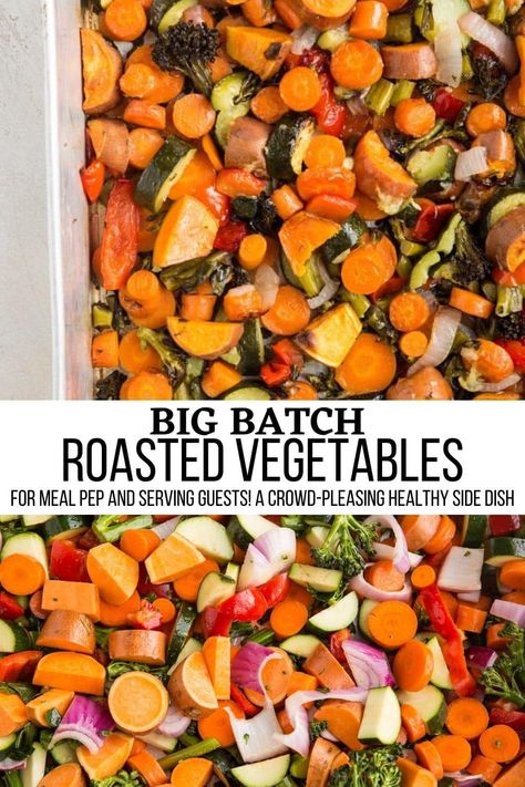 Zoodle Bowl, Healthy Roasted Vegetables, Best Roasted Vegetables, Batch Meals, Roasted Veggies In Oven, 400 Calorie Meals, Inflammation Recipes, Healthy Freezer Meals, Vegetable Prep