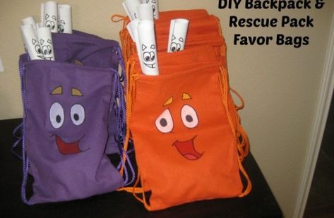 Dora Backpack, Explorer Birthday Party, Dora Party, Dora Birthday, Pool Party Themes, Blowing Up Balloons, Nerf Party, Diy Party Favors, Diy Backpack