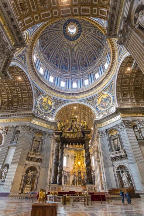 Where To Stay In Rome, Rome Tips, Peters Basilica, Ancient Aesthetic, 2 Days In Rome, Rome Trip, Rome Itinerary, St Peters Basilica, Opulent Interiors