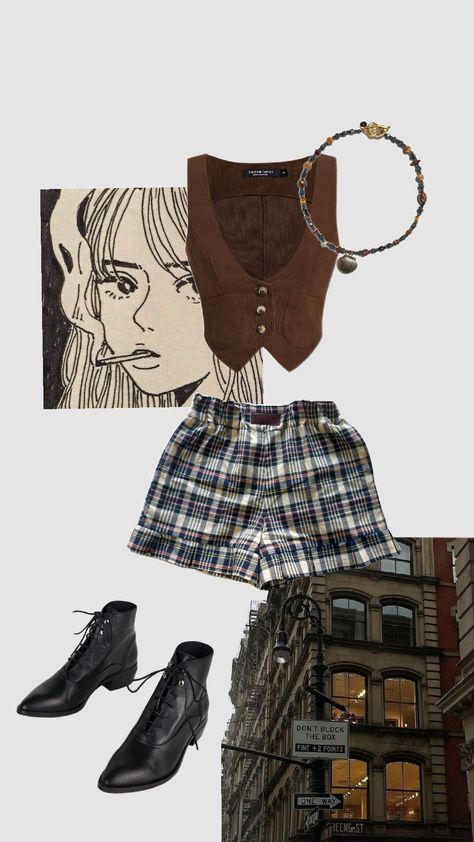 70s western outfit ideas with plaid boxer shorts Plaid Shorts Outfit Aesthetic, Boxer Briefs Outfit Female, Boxer Outfit Female, Boxer Short Outfits, Boxers Outfit Female, Boxer Shorts For Women Outfit, Boxers Outfit, Boxer Outfit, Plaid Shorts Outfit