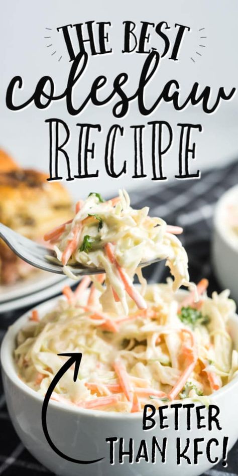 The Best Classic Coleslaw Recipe - Spaceships and Laser Beams Best Coleslaw, Classic Coleslaw Recipe, Classic Coleslaw, Best Coleslaw Recipe, Coleslaw Recipes, Coleslaw Recipe Easy, Coleslaw Salad, Creamy Coleslaw, Vinegar Dressing