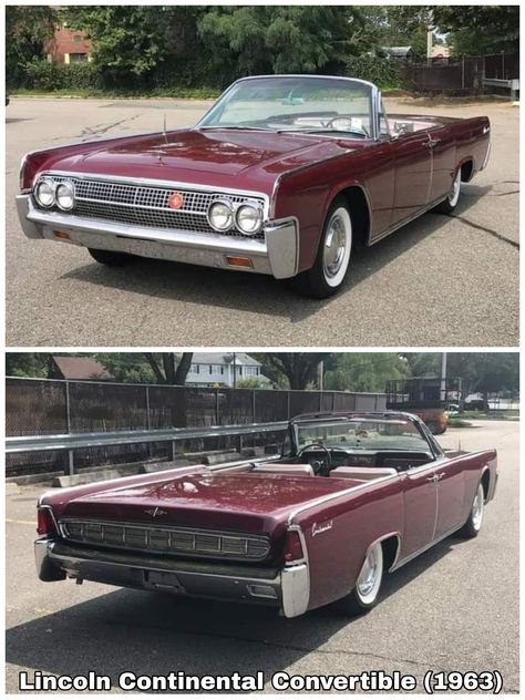 Lincoln Continental 1963, Lincoln Convertible, Lincoln Car, Lincoln Vehicles, Lincoln Continental Convertible, Classic Cars Usa, Old American Cars, Lincoln Motor Company, Lincoln Motor