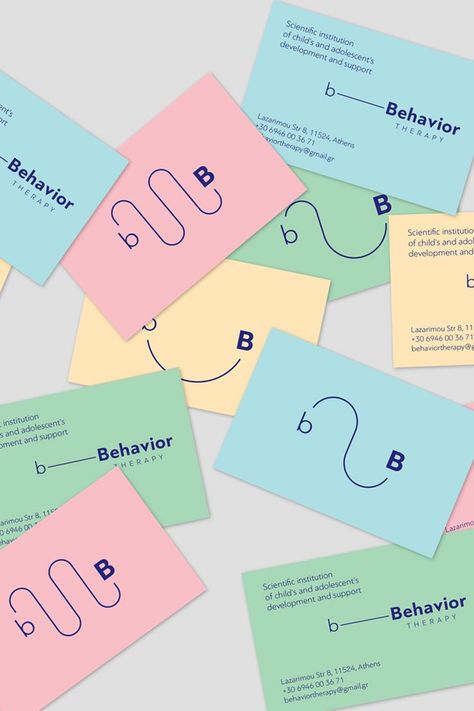 Business Card Psychology, Scientific Branding Design, Psychologist Business Card Design, Speech Therapy Branding, Psychology Branding Design, Therapy Branding Design, Scientific Branding, Psychologist Branding, Creative Business Card Inspiration