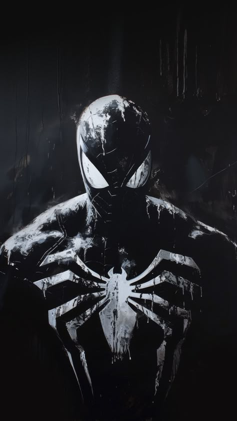 Spiderman Comic Art, Symbiote Spiderman, Spider Man Wallpaper, Venom Spiderman, Whatsapp Wallpapers Hd, Spiderman Venom, Image Spiderman, Black Spiderman, Spiderman Artwork