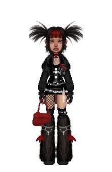 Bratz Black Outfit, Emo Baddie Aesthetic, Demonias Outfit Ideas, Y2k Rave Outfits, Everskies Fits, Punk Style Outfits, Bratz Doll Outfits, Everskies Outfits, 2000s Fashion Trends