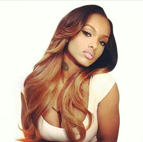 Very pretty Ombre Lola Monroe, Hair Laid, Hair Crush, Love Hair, Brazilian Hair, Hair Waves, Hair Dos, Ombre Hair, Gorgeous Hair