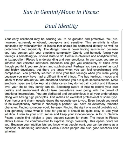 Gemini sun and Pisces moon Moon Pisces, Moon Gemini, Sun In Gemini, Gemini Sun, Gemini Moon, Pisces Moon, Astrology Zodiac, Early Childhood, Astrology