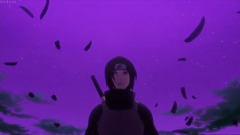 Purple vibes Itachi Uchiha ♥ Itachi Uchiha Purple, Pc Wallpaper Aesthetic Gif, Itachi Purple, Pc Wallpaper Anime Gif, Anime Pc Wallpaper Gif, Itachi Wallpaper Aesthetic, Itachi Uchiha Gif, Purple Anime Gif, Itachi Gif