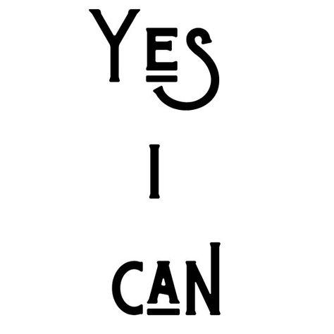 Yes I Can Print - Motivational Quote Print - Motivational Gift Ideas - Inspirational Quotes PosterPrint - Motivational Gift Ideas - Inspirational Quotes Poster Yes I Can Quotes, Yes Quotes, Quotes Poster, Minimalist Typography, Inspirational Quotes Posters, Yes I Can, Motivational Gifts, Typography Prints, Motivational Quote