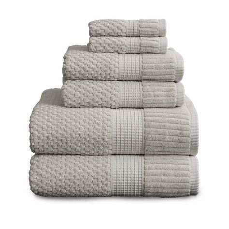 PRICES MAY VARY. SET INCLUDES : 6-pack set of 2 Bath Towels 30" x 52", 2 Hand Towels 16" x 28", 2 Wash Cloths 12" x 12" QUALITY : Made of 100% High Quality Cotton for Ultimate Comfort and Durability. Our towels are 600 gsm with provides extra absorbency and the textured fabric dries quickly and completely. MADE GREEN : OEKO-TEX Standard 100 certified no harmful chemicals. Feel good about using our towels, they are safe on your skin and good for the environment! EASY CARE : For best care to keep Ny Loft, Laboratory Furniture, Grey Baths, Yellow Towels, Towel Sets, Wash Cloths, Cotton Texture, Luxury Towels, Relaxing Bath