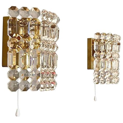 Wall Appliques, Mid Century Modern Interior Design, Crystal Wall Lighting, Crystal Wall Sconces, Luxury Chandelier, Mid Century Lighting, Brass Wall Light, Crystal Wall, Crystal Prisms