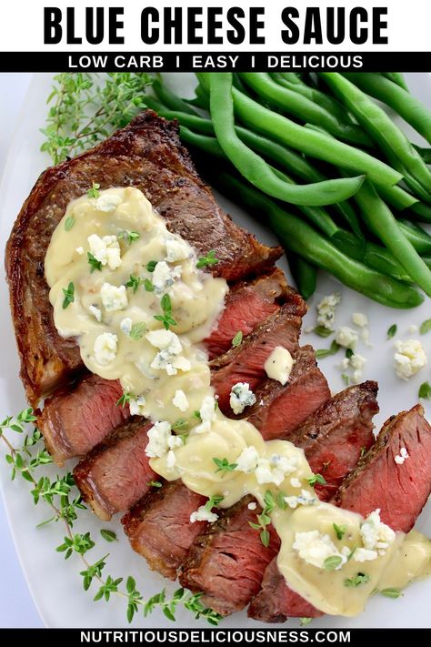 This Blue Cheese Sauce for Steak is rich, creamy, and full of robust flavor. Made in under 15 minutes, this sauce is perfect for adding a gourmet touch to your favorite steak, chicken, or pork dishes. Bleu Cheese Sauce For Steak Easy, Blue Cheese Sauce For Steak, Cheese Steak Sauce, Blue Cheese Steak Sauce, Cheese Sauce For Steak, Blue Cheese Steak, Sauce For Steak, Keto Beginner, Cheese Salad Dressing