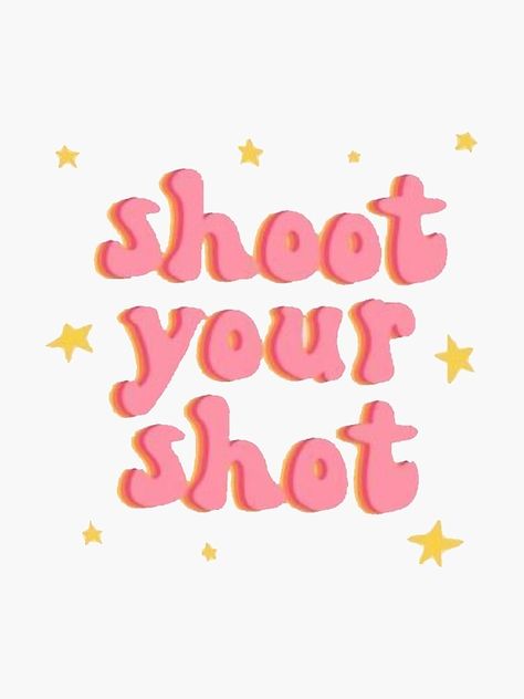 "shoot your shot" Sticker by livdawn | Redbubble pink vsco girl quote funny happy hydroflask feminism sticker for sale Beer Pong Quotes, Shoot Your Shot Beer Pong Table, Shoot Your Shot Quotes, Diy Beer Pong Table Paint Ideas, Beerpong Table, Bp Table, Cup Pong, Shots Quote, Beer Pong Table Diy