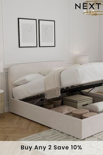 White Beds & Bed Frames | Next UK Statement Bed, Double Bed With Storage, Low Bed Frame, Storage Bed Frame, Fabric Bed Frame, White Bed Frame, Small Double Bed, Ottoman Storage Bed, Low Bed