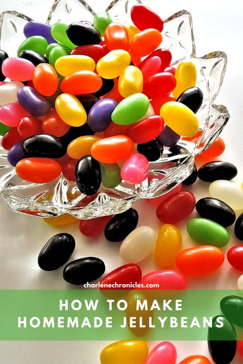 Homemade Jelly Beans, How To Make Jelly, Gummies Recipe, Homemade Jelly, Homemade Sweets, Candy Recipes Homemade, Food Candy, Homemade Candy, Candy Fudge