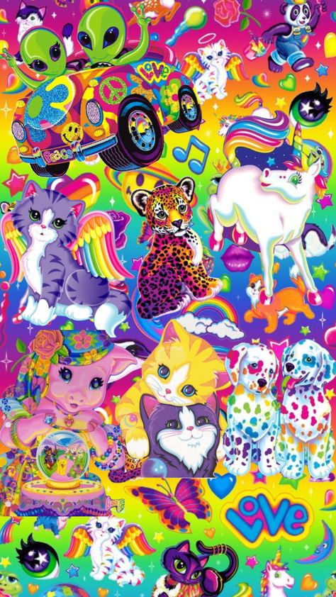 Lisa frank Lisa Frank Birthday Party, Knitting Cute, Murphy Nc, Lisa Frank Stickers, Custom Canopy, Wood Buttons, Lisa Frank, Barbie Princess, 90s Nostalgia