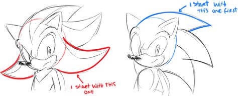 image Sonic Characters Sketch, How To Draw Giants, Sonic Drawing Reference, How To Draw Shadow The Hedgehog, How To Draw Shadows, How To Draw Sonic Characters, Mobian Anatomy, Sonic The Hedgehog Drawing, The Hedgehog Drawing