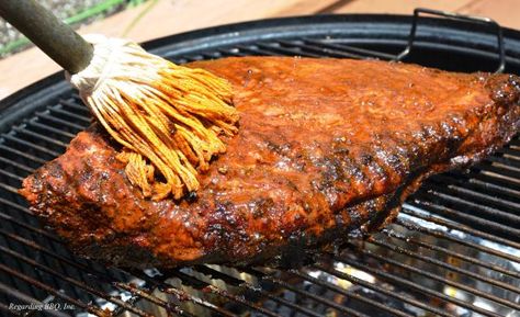 This is your best bet for a great mop for a smoked beef brisket. The mixture of oil, vinegar and beer will keep the meat tender and flavorful while smoking process. Remember to apply the mop every 2 hours. Mop Recipes, How To Make Barbecue, Mop Sauce, Brisket Rub, Basting Sauce, Smoked Beef Brisket, Smoked Beef, Smoked Brisket, Smoked Food Recipes