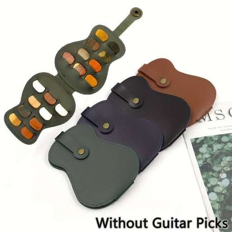 Guitar Pick Storage, Guitar Pick Case, Guitar Pick Holder, Ukulele Accessories, Large Storage Bags, Pick Holder, Handmade Guitar, Foldable Bag, Úložný Box