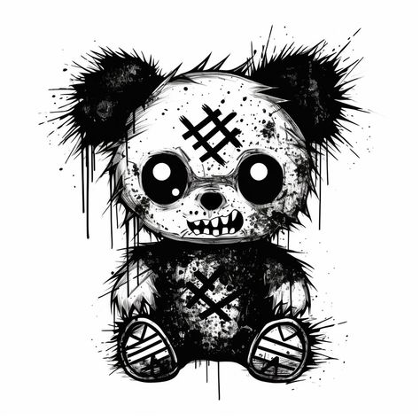 Voodoo Doll Tattoo, Character Tattoos, Graffiti Wildstyle, Doll Tattoo, Japan Tattoo Design, Cartoon Character Tattoos, Skull Art Drawing, My Little Monster, Zodiac Tattoos