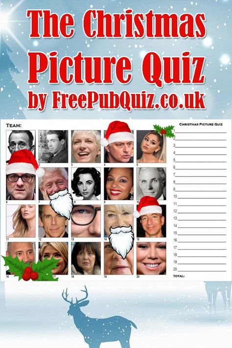 Christmas Picture Quiz And Answers, Christmas Quizzes With Answers, Picture Quiz Questions And Answers, Christmas Quiz With Answers, Christmas Quiz And Answers, Christmas Picture Quiz, Printable Christmas Quiz, Quiz Website, Christmas Quizzes