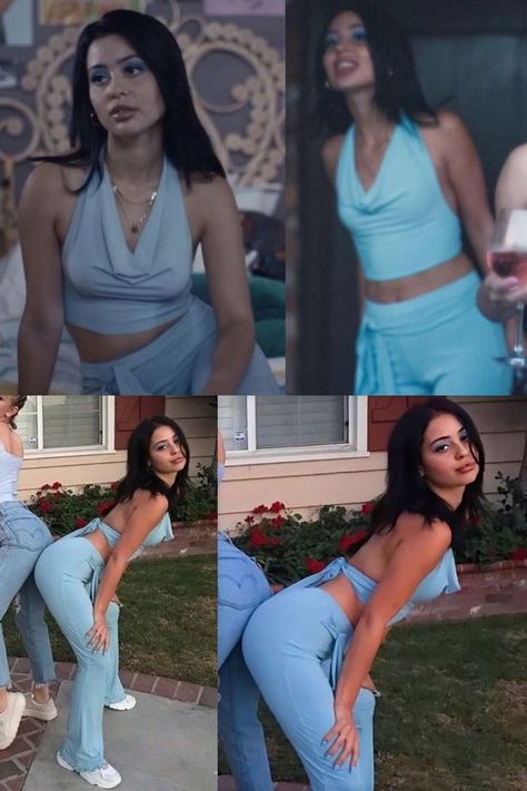 Maddy Perez Blue Outfit, Madly Perez Outfits, How To Dress Like Maddy Perez, Maddy Style Euphoria, Maddie Perez Aesthetic Outfits, Alexa Demi’s Outfits, Madi Euphoria Outfits, Maddie Euphoria Inspired Outfits, Mandy Perez Euphoria Outfits