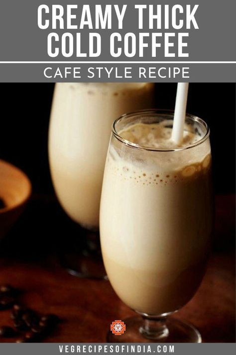 Who doesn't like iced or cold coffee? This recipe shows you how to make a cold coffee that is popular in cafe's around the world at home! You can also make this with ice cream for a rich, creamy taste. Try this recipe this week and you might just break your Starbucks habit this year! #coffee #coldcoffee #drinks #worldcuisine #vegetarianrecipes Coffee Milkshake Recipe, Cold Coffee Recipe, Cafe Coffee Day, Rings Ladies, Coffee Milkshake, Cold Coffee Recipes, How To Make Ice Coffee, Easy Coffee Recipes, Starbucks Drinks Recipes