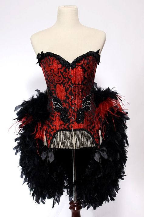 Saloon Girl Las Vegas Showgirl Burlesque Corset Adult Women's Halloween Costume Red Black Las Vegas Showgirl, Adult Women Halloween Costumes, Top Hat Costume, Burlesque Fashion, Saloon Girl, Burlesque Outfit, Showgirl Costume, Burlesque Corset, Vegas Showgirl