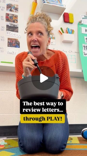 Lindsay / Early Years Literacy Specialist on Instagram: "‼️ FREE alphabet ACTIVITIES ‼️  ➡️ Drop the word 🧹 “BREW” 🧹 below and I will send you some FREE alphabet activities!  Research says once a new skill is taught it must be reviewed for 4-6 weeks 🤯  The best way to do this…..  Through play-based phonics games, songs and activities. Like “Bibitty, Bobitty, Brew” I use this activity to introduce new sounds, review previous skills, initial sounds, letter recognition, spelling….. the list goes on!  This type of learning is so engaging, easy AND successful for our learners!  ➡️Drop the word 🧹 “BREW” 🧹for some festive alphabet activities to help engage your learners through play! . . Let me be your guide for all things literacy, FOLLOW along for more great tips and resources! I’ve got yo Montessori Letter Sounds, Letter Movement Activities, Fun Learning Games For Kindergarteners, Letter Review For Preschool, Literacy Play Based Learning, Alphabet Games For Toddlers, Alphabet Fun Activities, Letter Review Games Preschool, Preschool Letter Review Activities