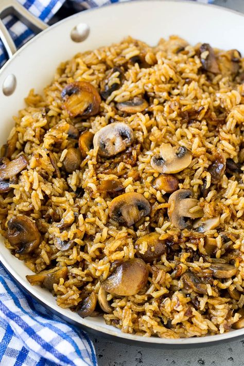 Pilaf Rice, Rice Dishes Recipes, Longevity Recipes, Rice Side Dish Recipes, Cauliflower Soup Recipes, Mushroom Rice, Baked Rice, Rice Side Dishes, Cooked Rice