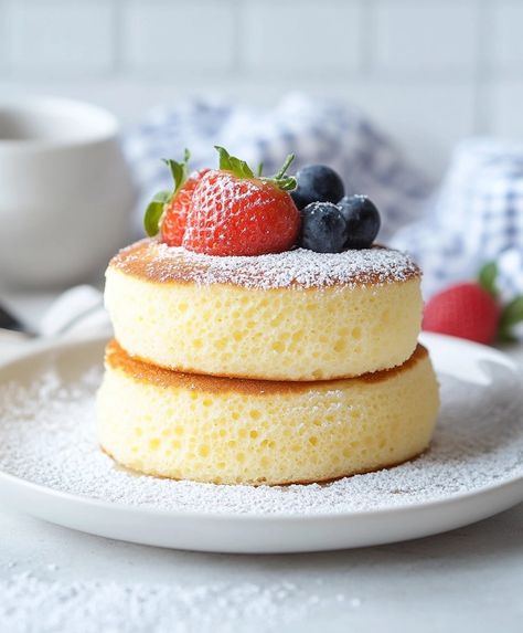 Fluffy Japanese Soufflé Pancakes Recipe Mini Souffle Pancakes, Sufle Pancake, Japanese Pancakes Fluffy Recipe, Japanese Souffle Pancakes Recipe, Japanese Souffle Pancake Recipe, Japanese Fluffy Pancakes, Japanese Souffle Pancakes, Japanese Pancake Recipe, Soufflé Pancakes