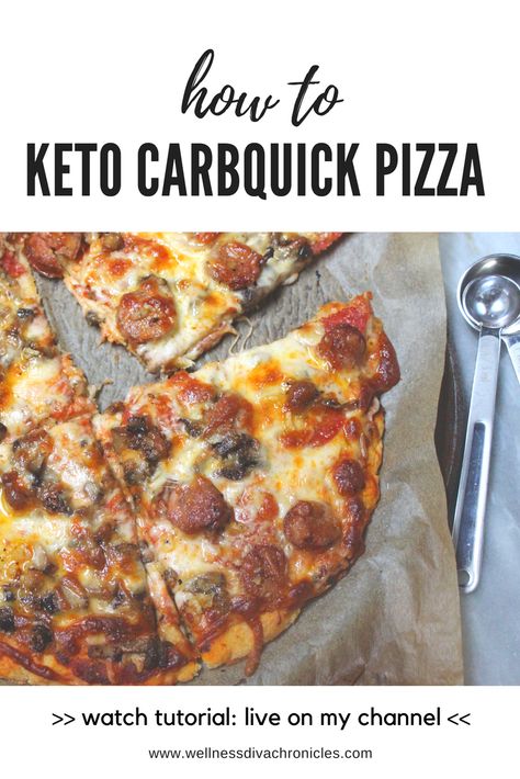 Carbquik Pizza Crust, Carbquick Pizza Dough, Carbquick Pizza Crust, Carbquick Recipes Keto, Carbquik Recipes Keto, Quick Pizza Crust, Keto Pizza Casserole, Carbquik Recipes, Carb Quick