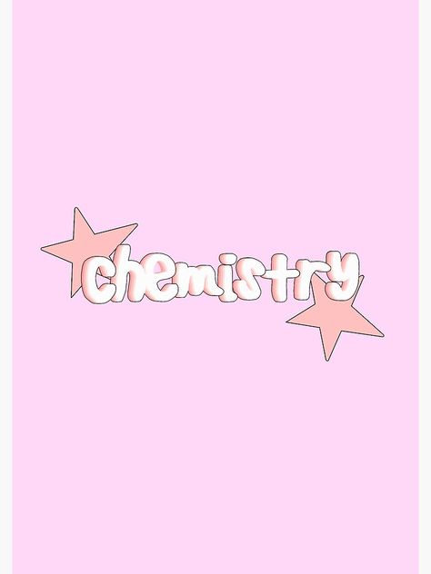 Get my art printed on awesome products. Support me at Redbubble #RBandME: https://www.redbubble.com/i/notebook/Chemistry-Notebook-Sticker-by-PreppyPalace/101104217.WX3NH?asc=u Chemistry Binder Cover, Chemistry Aesthetic Cover Page, Chemistry Notebook Cover Ideas, Chemistry Notebook Cover, Chemistry Cover Page, Chemistry Poster, Chemistry Posters, Goodnotes Covers, School Book Covers