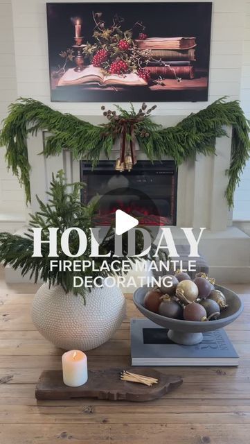 Beata Rodriguez on Instagram: "Comment: LINKS PLEASE for the links to be sent to your DM’s Norfolk Garland SALE ALERT, now under $15!!!   I’m in love with how my holiday fireplace mantel turned out this year! I’m obsessed with the full look created by my favorite Norfolk garland. (By the way, I found a budget-friendly version that looks identical to the viral one, and it’s currently on sale for under $15!) Don’t miss this amazing deal! To create my look, I used eight garlands.  I use only the hook in the middle. I love working with this garland, not only because it looks so realistic and beautiful but also because you can mold it into any shape you want. It’s not slippery at all, so once you place it, it stays in position.  #christmasdecor #fireplace #fireplacedecor #holidaydecor #holidays Norfolk Garland, How To Hang Garland On Mantel, Holiday Fireplace, Fireplace Garland, Holiday Mantle, Fireplace Mantel, Christmas Bows, Fireplace Decor, Holiday Decorating