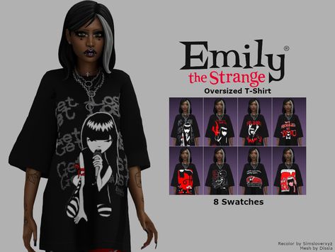 Sims 4 Custom Content by LonelyGravesCC also known as Simsloverxyz Sims 4 Anime Shirt, Anime Shirts Sims 4 Cc, Sims 4 Emo Cc Clothing, Sims Cc Emo Clothes, Sims 4 Cc Emo Clothes Maxis Match, Alt Clothes Sims 4 Cc, Sims 4 Cc Dark Clothes, Sims 4 Mods Shirts, Sims 4 Alt Clothes