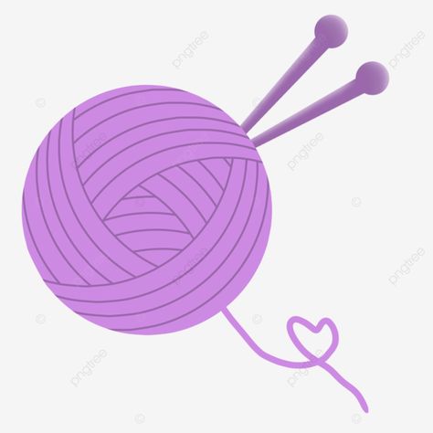 Yarn Clipart, Purple Yarn, Ball Of Yarn, Yarn Thread, Clipart Images, Png Transparent, Free Png, Png Clipart, Graphic Resources