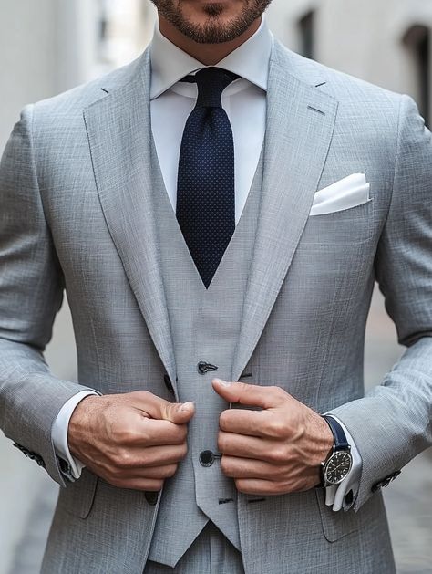 Discover the elegance of our light gray suits, designed for the modern gentleman. Visit our website to find your perfect fit.   https://suitcentury.com/suits/gray-suit  #SuitUp #ModernStyle #TailoredElegance #DapperDetails #StyleDefined #FindYourOwnPerfectFit #Suits #Mensfashion #BeYourOwnBOSS⁠ Gray Suit Wedding, Light Gray Suits, Masculine Contemporary, Wedding Suits Men Grey, Gray Suits, Grey Suit Wedding, Grey Suits, Light Grey Suits, Wedding Suits Groom