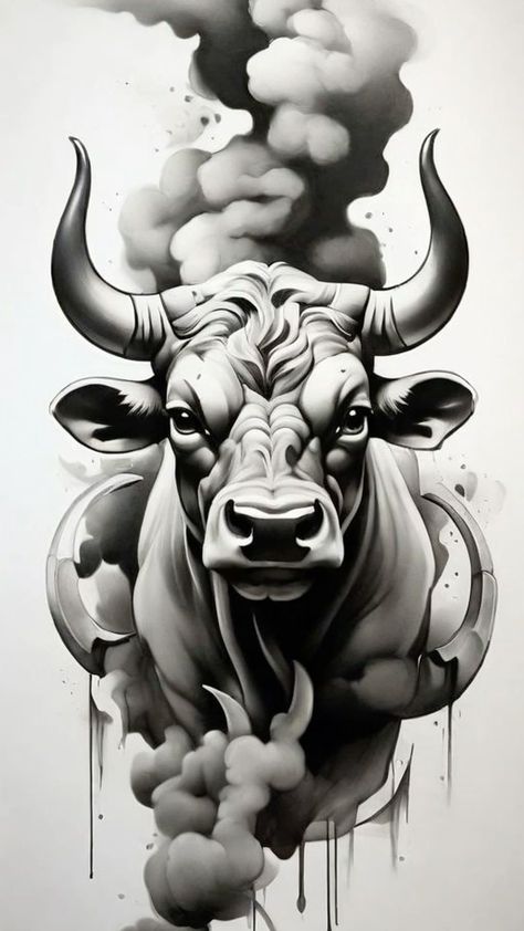 Taurus Bull Tattoo, Bull Tattoo Ideas, Bull Tattoo Design, Taurus Tattoo Design, Taurus Bull Tattoos, Tattoos Sketches, Arm Tattoos Drawing, Bull Tattoo, Rooster Tattoo