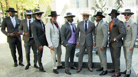 Silverfox Squad Breaks Aging Stereotypes | Inside Edition Silverfox Squad, Irvin Randle, Million Followers, Black Suits, Business Man, Panama Hat, Black Men, Suit Jacket, Music