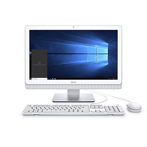 Dell i3265-A643WHT-PUS Inspiron 3265 AIO Desktop, 21.5" Display, AMD A6-7310 APU, 6GB Dual Channel Memory, 1TB 5400 rpm Hard Drive, White  AMD A6-7310 APU with Radeon R4 Graphics  6GB Dual Channel DDR3L 1600MHz (2GB+4GB)  1TB 5400 rpm Hard Drive, Tray load DVD Drive (Reads and Writes to DVD/CD)  21.5-inch FHD (1920 x 1080) Anti-Glare LED-Backlit Display with Wide Viewing Angle  Windows 10 Home 64-bit English Dvd Drive, Cool Desktop, Acer Aspire, Personal Computer, Dell Inspiron, Stereo Speakers, Electronics Gadgets, Desktop Pc, Hard Drive