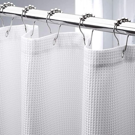 AmazerBath Waffle Shower Curtain, Heavy Duty Fabric Shower Curtains with Waffle Weave Hotel Quality Bathroom Shower Curtains, 72 x 72 Inches Curtains Amazon, Tall Shower Curtains, Waffle Shower Curtain, Hotel Shower Curtain, Plaid Shower Curtain, Extra Long Shower Curtain, Waffle Weave Shower Curtain, Long Shower Curtains, Cloth Shower Curtain