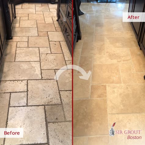 Update Travertine Floor, How To Clean Travertine Floors, Travertine Tile Bathroom Update, Kitchen Travertine Floor, Kitchen With Travertine Floors, Travertine Floors In Kitchen, Travertine Floors Living Room, Travertine Kitchen Floors, Travertine Tile Bathroom