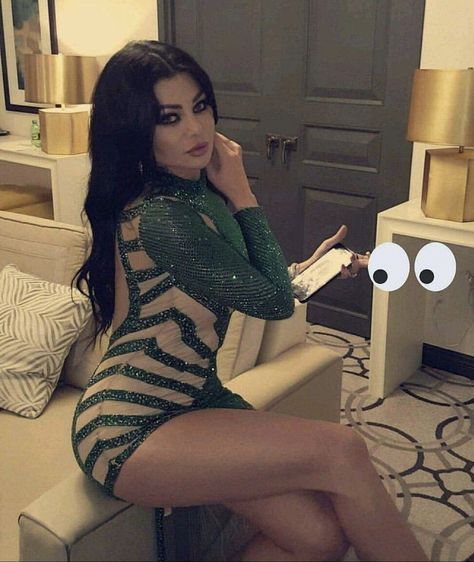 Haifa Wehbe, One Piece Nami, 11k Followers, Haifa, Green Dress, Diva, Instagram Profile, Bodycon Dress, Long Sleeve Dress