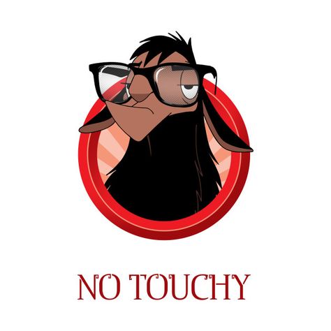 No Touchy, The Emperor's New Groove, Emperors New Groove, New Groove, New Sticker, Funny Stickers, Custom Stickers, Favorite Tv Shows, Sticker Design